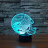 Chic Houston Texans Team Logo American Football Cap Helmet USB Operated 3D visual Light Illusion Table lamp For kids room Decor