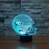 Chic Houston Texans Team Logo American Football Cap Helmet USB Operated 3D visual Light Illusion Table lamp For kids room Decor