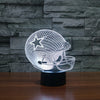 Chic Houston Texans Team Logo American Football Cap Helmet USB Operated 3D visual Light Illusion Table lamp For kids room Decor