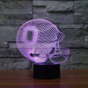 Chic Houston Texans Team Logo American Football Cap Helmet USB Operated 3D visual Light Illusion Table lamp For kids room Decor