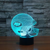 Chic Houston Texans Team Logo American Football Cap Helmet USB Operated 3D visual Light Illusion Table lamp For kids room Decor