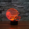Chic Houston Texans Team Logo American Football Cap Helmet USB Operated 3D visual Light Illusion Table lamp For kids room Decor