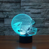 Chic Houston Texans Team Logo American Football Cap Helmet USB Operated 3D visual Light Illusion Table lamp For kids room Decor