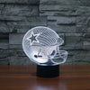 Chic Houston Texans Team Logo American Football Cap Helmet USB Operated 3D visual Light Illusion Table lamp For kids room Decor