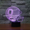 Chic Houston Texans Team Logo American Football Cap Helmet USB Operated 3D visual Light Illusion Table lamp For kids room Decor