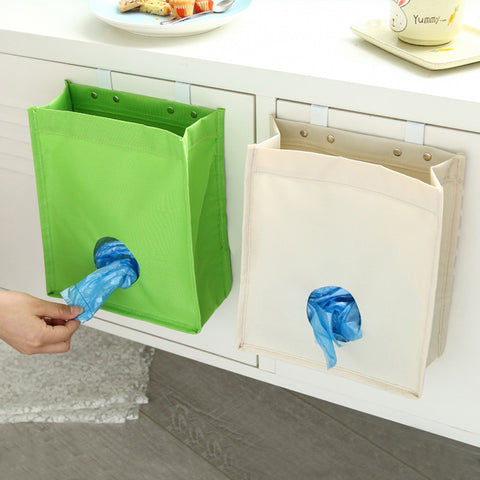 Creative Kitchen Extract Garbage Bags Storage Bag Cabinets Oxford Cloth Bag Kitchen Finishing Organizers Home Storage Gadget