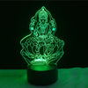 Hot Beautiful 3D Buddha LED Night Light USB Touch Table Lamp as Decoration Lights