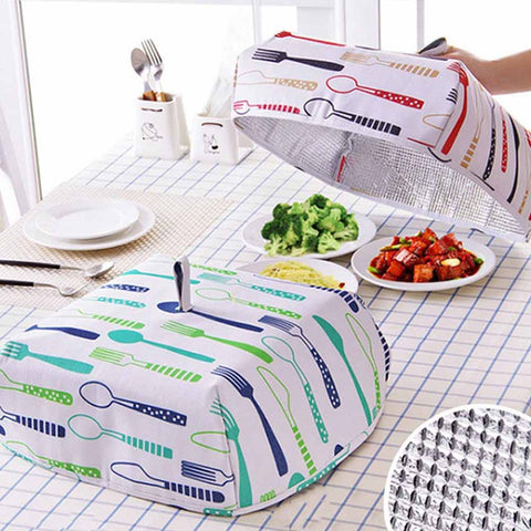 Food Covers Keep Warm food Vegetable Cover Foldable Aluminum Foil Cover Dishes Insulation Kitchen Gadgets food Dustproof cover