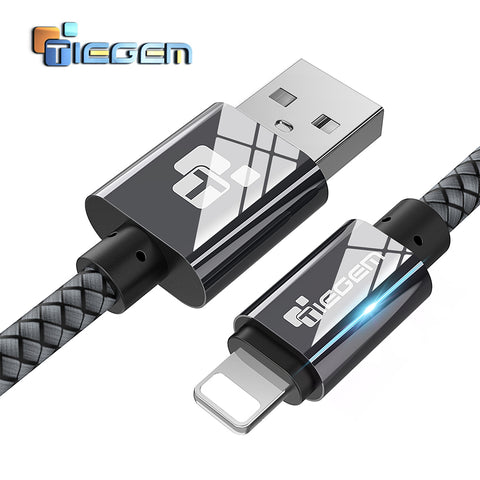 TIEGEM Fast Charging USB Cable for iPhone X 8 7 6 6s 5 USB Data Cable for iPhone iPad iPod Mobile Phone USB Cable Wire