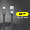 TIEGEM Fast Charging USB Cable for iPhone X 8 7 6 6s 5 USB Data Cable for iPhone iPad iPod Mobile Phone USB Cable Wire