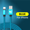 TIEGEM Fast Charging USB Cable for iPhone X 8 7 6 6s 5 USB Data Cable for iPhone iPad iPod Mobile Phone USB Cable Wire