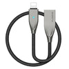 Mangnetic USB Cable For iPhone X 8 7 For iPad Breathing LED Zinc Alloy Nylon Braided Lighting to USB Charger Cable