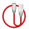 Mangnetic USB Cable For iPhone X 8 7 For iPad Breathing LED Zinc Alloy Nylon Braided Lighting to USB Charger Cable