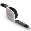 Aokin 2 in 1 Retractable Samsung Micro USB Charger and iPhone Charging Cable Mobile Phone