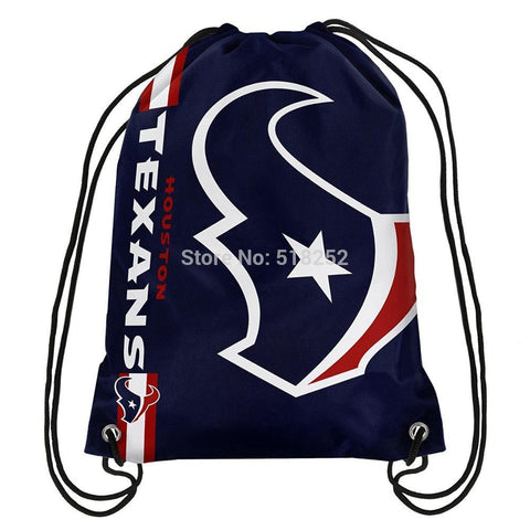 Houston Texans Drawstring Backpack Customize Bags 35x45cm Sports Team