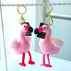 Cute plush flamingo bts peluches stuffed animals toy keychain children's toys and gifts