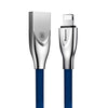 Baseus Zinc Alloy Metal USB Cable For iPhone X 8 7 6 5 Fast Charging Cable For iPad USB Charger Cable Mobile Phone Data Cables